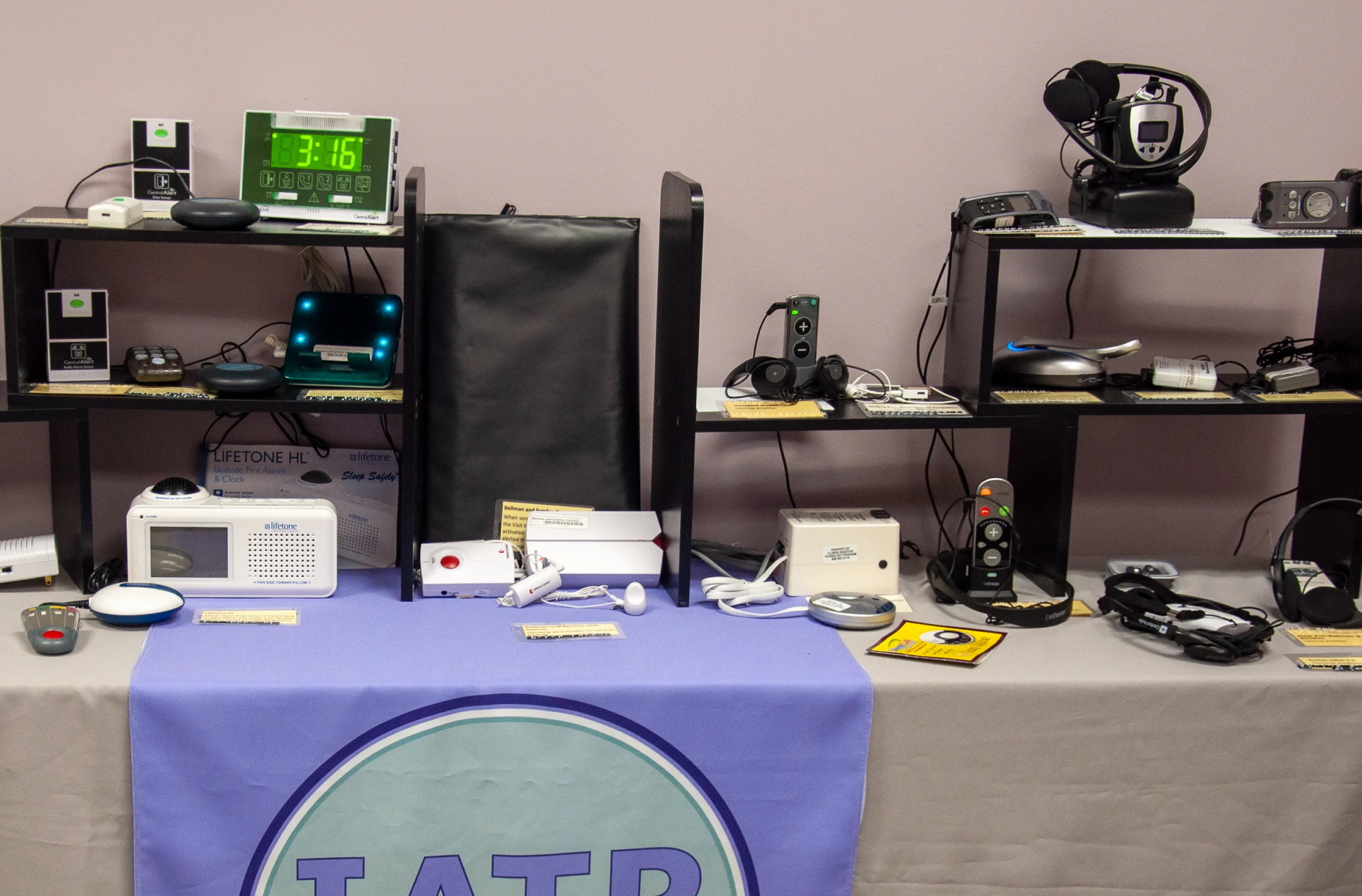 Hearing aids and amplification devices, main shelf