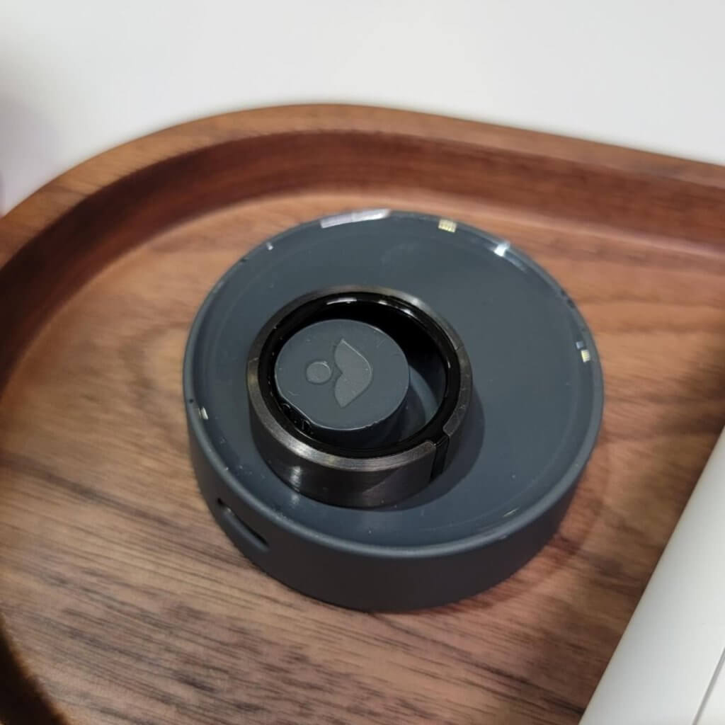 Lotus smart ring on a table